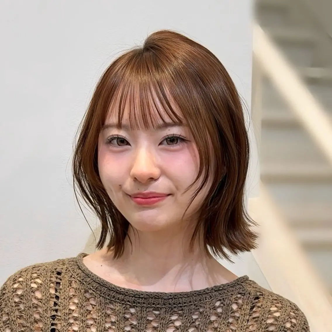 ミディアム カット 縮毛矯正 ボブ/レイヤー/髪質 改善/AOI🫧のヘアスタイル