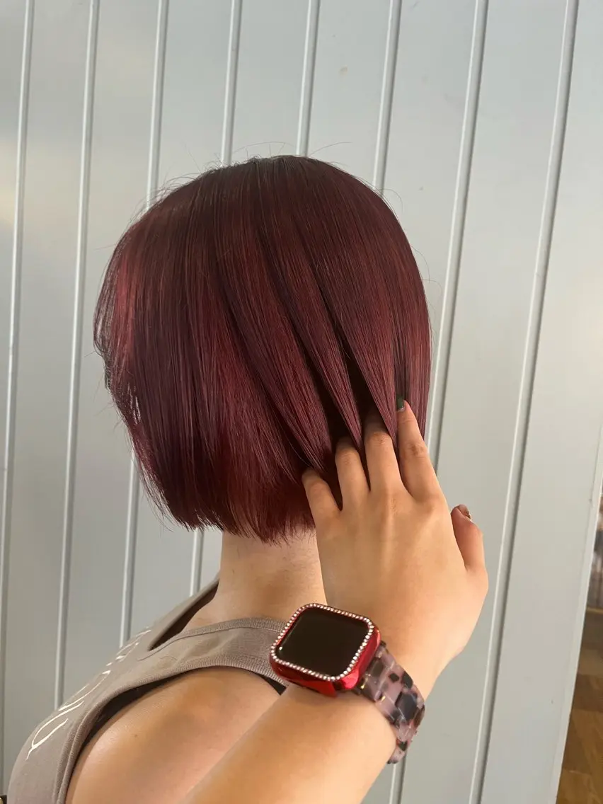 ミディアム ボブ 田中 結月のヘアスタイル