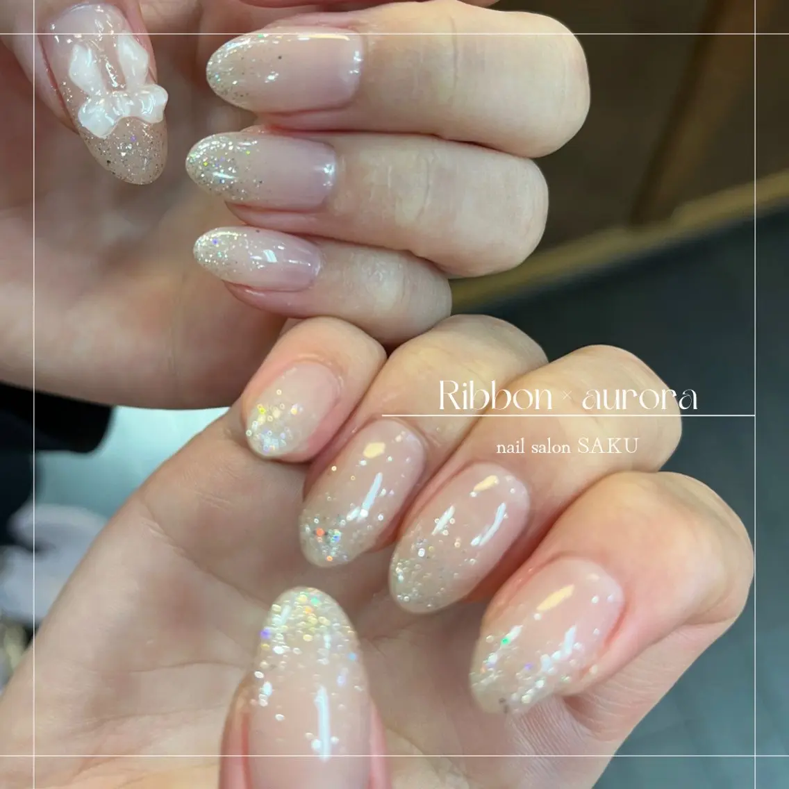 ネイル ニュアンスネイル シンプルネイル SAKU nail 作島茜のネイルデザイン
