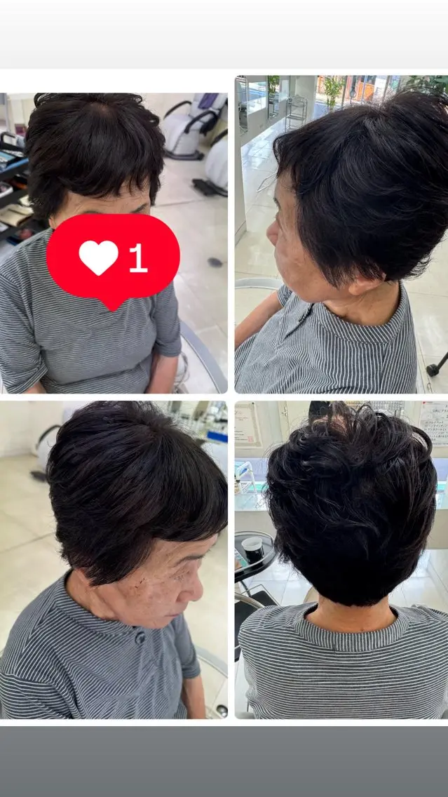 ショート タカハシ リナのヘアスタイル