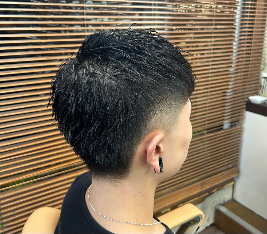 ショート メンズ フェードカット 新宿メンズカット✂︎ 能戸蒼生💈のヘアスタイル