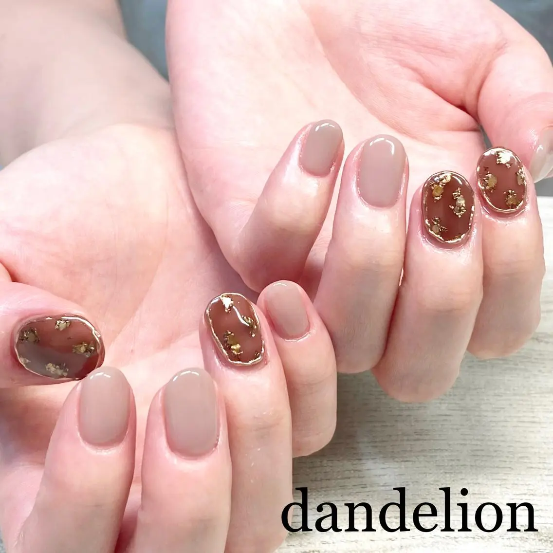 ネイル ハンドネイル ハンドケア dandelion ダンデライオンのネイルデザイン