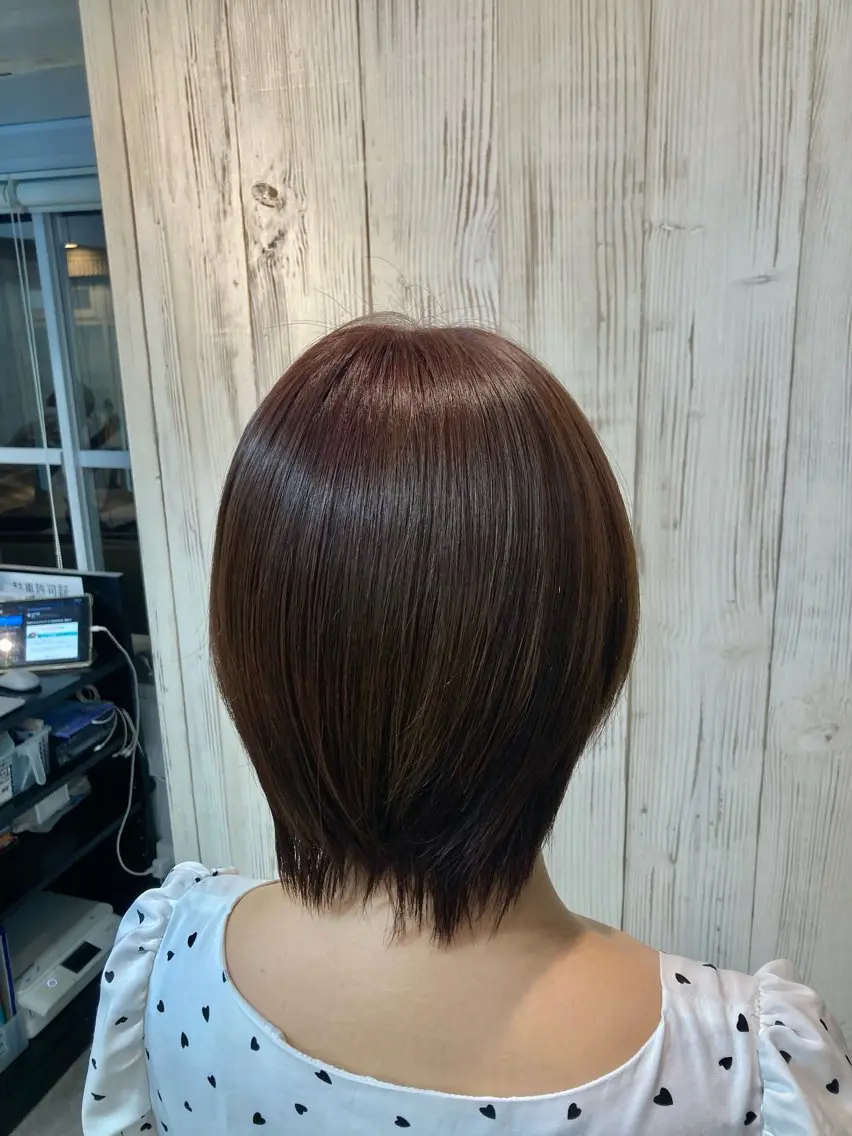 ショート 暖色カラー💞 菊地しおんのヘアスタイル