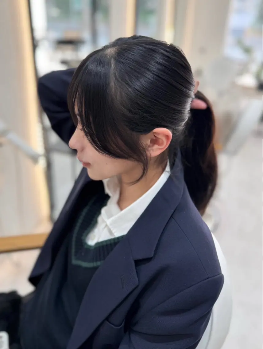 ロング カット ヘアカラー トリートメント 韓国ヘア🩶侑矢 艶髪透明感/福岡のヘアスタイル