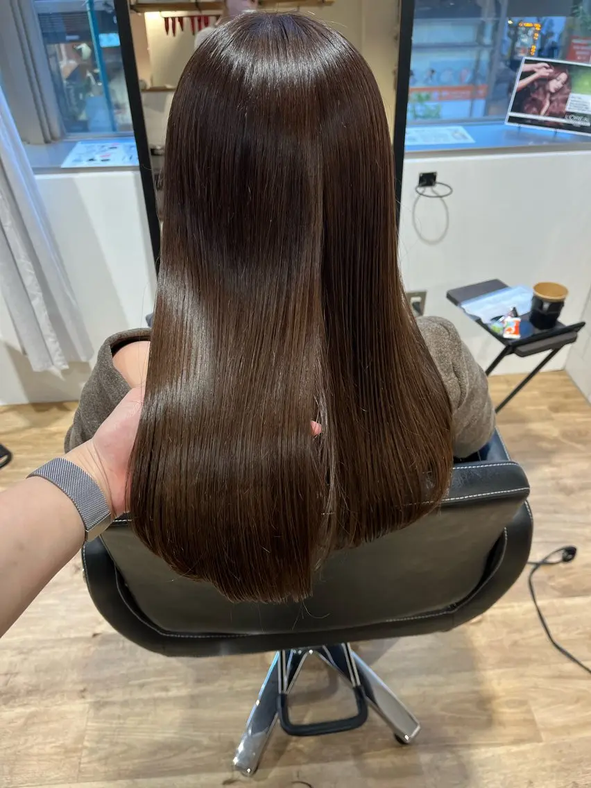 ロング カラー ✨艶髪✨ 奈須晴香のヘアスタイル