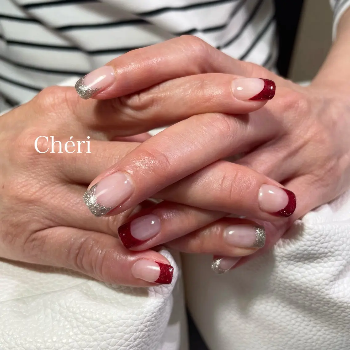 ネイル フレンチネイル Chéri［シェリ］ nail salonのネイルデザイン