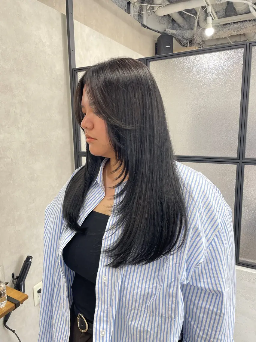 ロング カラー レイヤーカット maria soa/艶髪ヘアのヘアスタイル