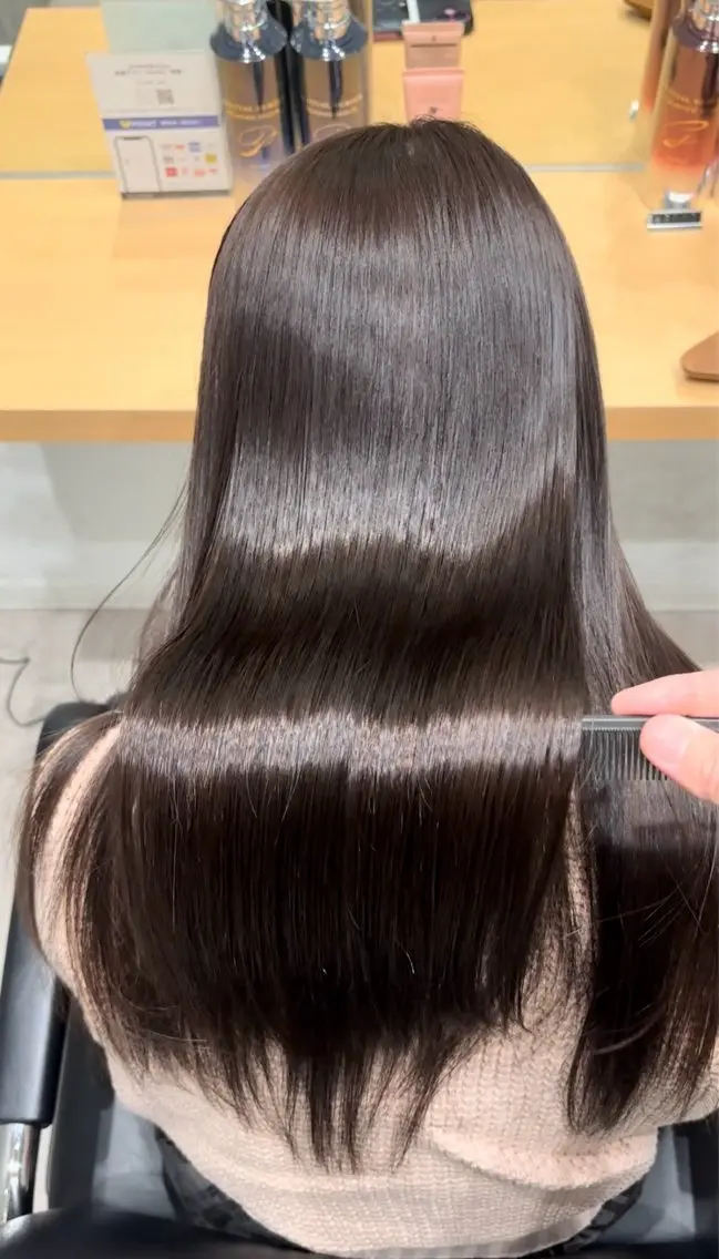 ミディアム 髪質改善 トリートメント トリートメント ヘッドスパ 髪質改善ヘアケア 艶髪特化/上田のヘアスタイル
