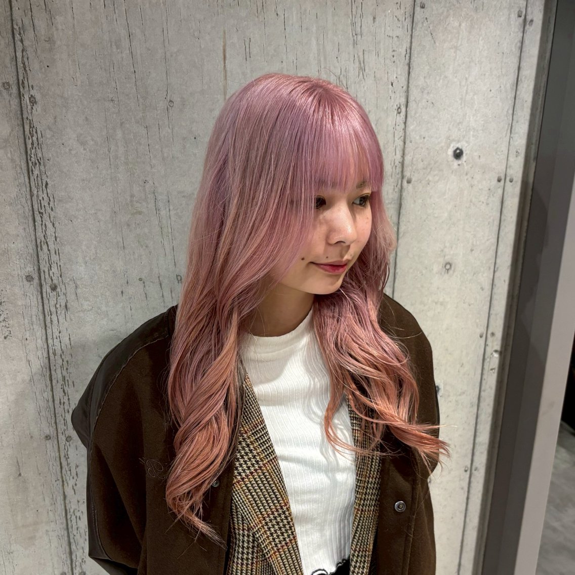 カラー 🍀色落ちまで 可愛いカラーわか🍀のヘアスタイル