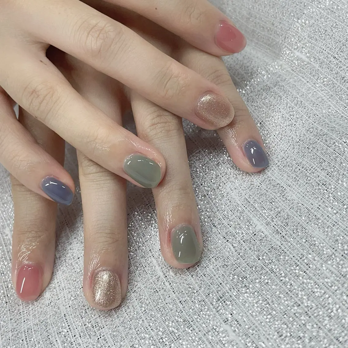 ネイル ワンカラーネイル 林 ✨syousyouのネイルデザイン