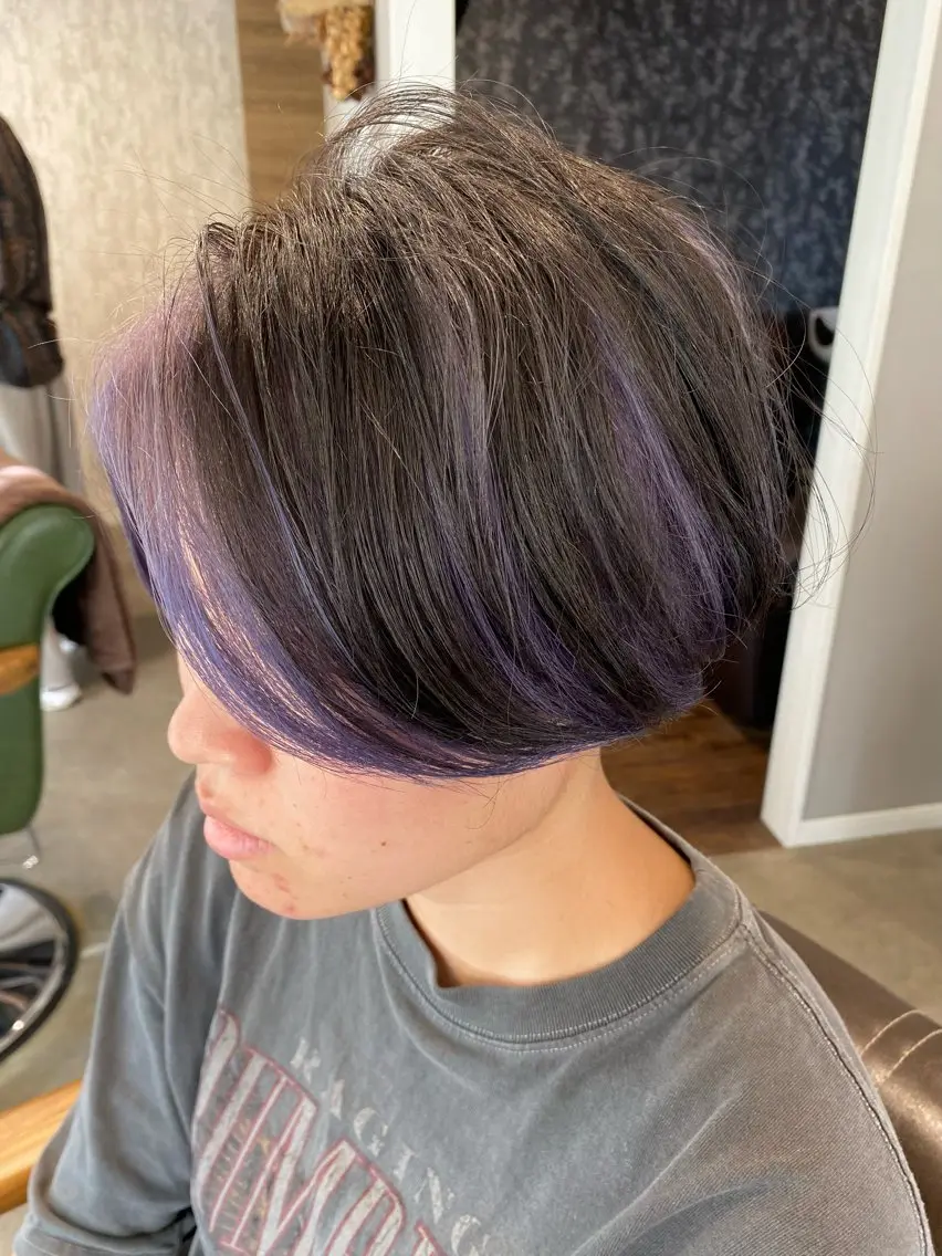 ショート ヘアカラー トリートメント 白木 遥太のヘアスタイル