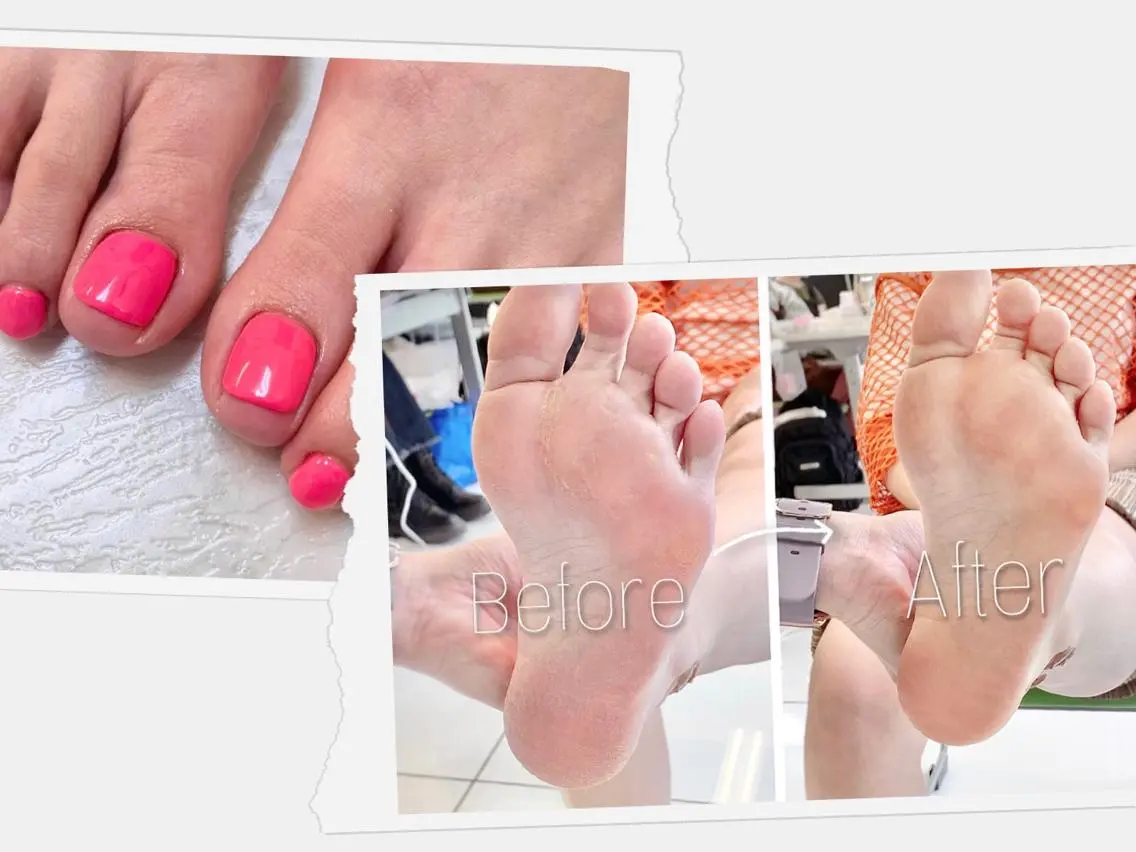 《オフなし》フットジェル🦵✨+バス&スパ付足裏角質ケアセット☆の写真