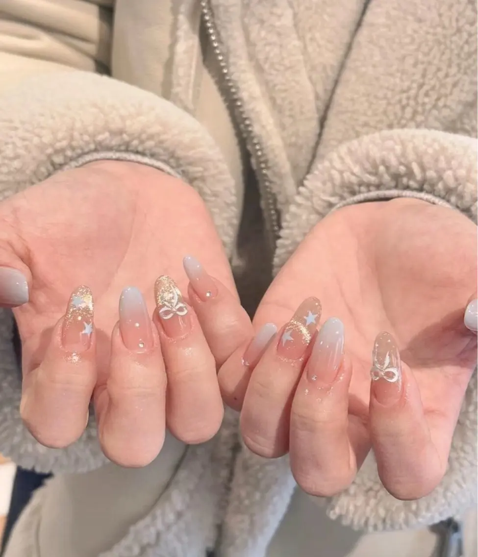 💕「ハット」持ち込みデザイン10本アー卜+パーツ放題の写真