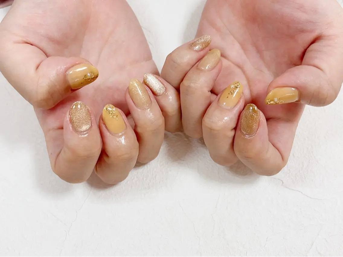ネイル フットネイル ジェルネイル キラキラネイル メンズネイル パラジェル kiki nail たまプラーザのネイルデザイン
