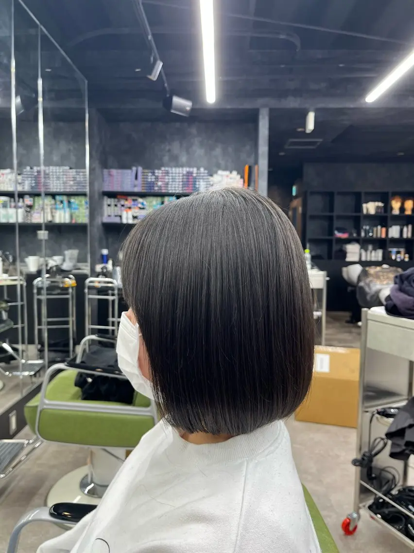 ミディアム ボブ 谷口 琉飛のヘアスタイル