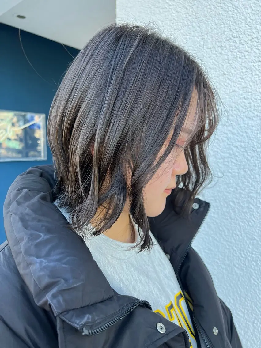 ミディアム letterby novel はるみのヘアスタイル