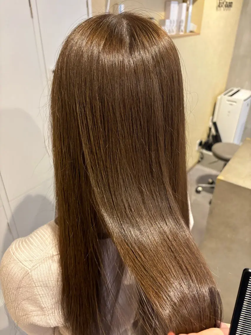 カラー アッシュ アッシュブラウン ブラウンカラー オレンジ さわ くるみのヘアスタイル