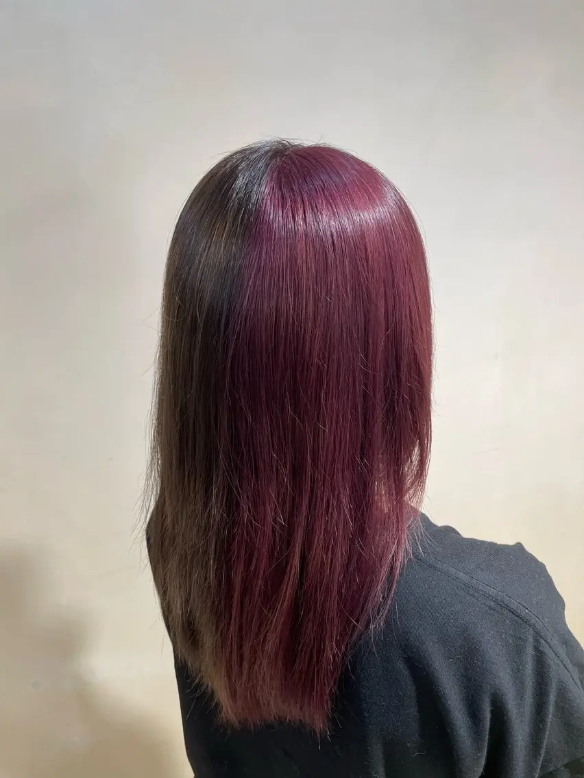 ロング カラー ピンクカラー ヘアカラー 山川 大翔のヘアスタイル
