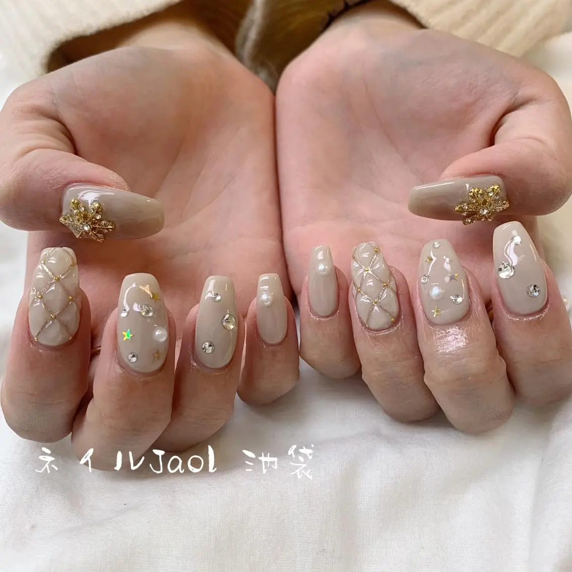 セミロング ネイルJaol 池袋のネイルデザイン
