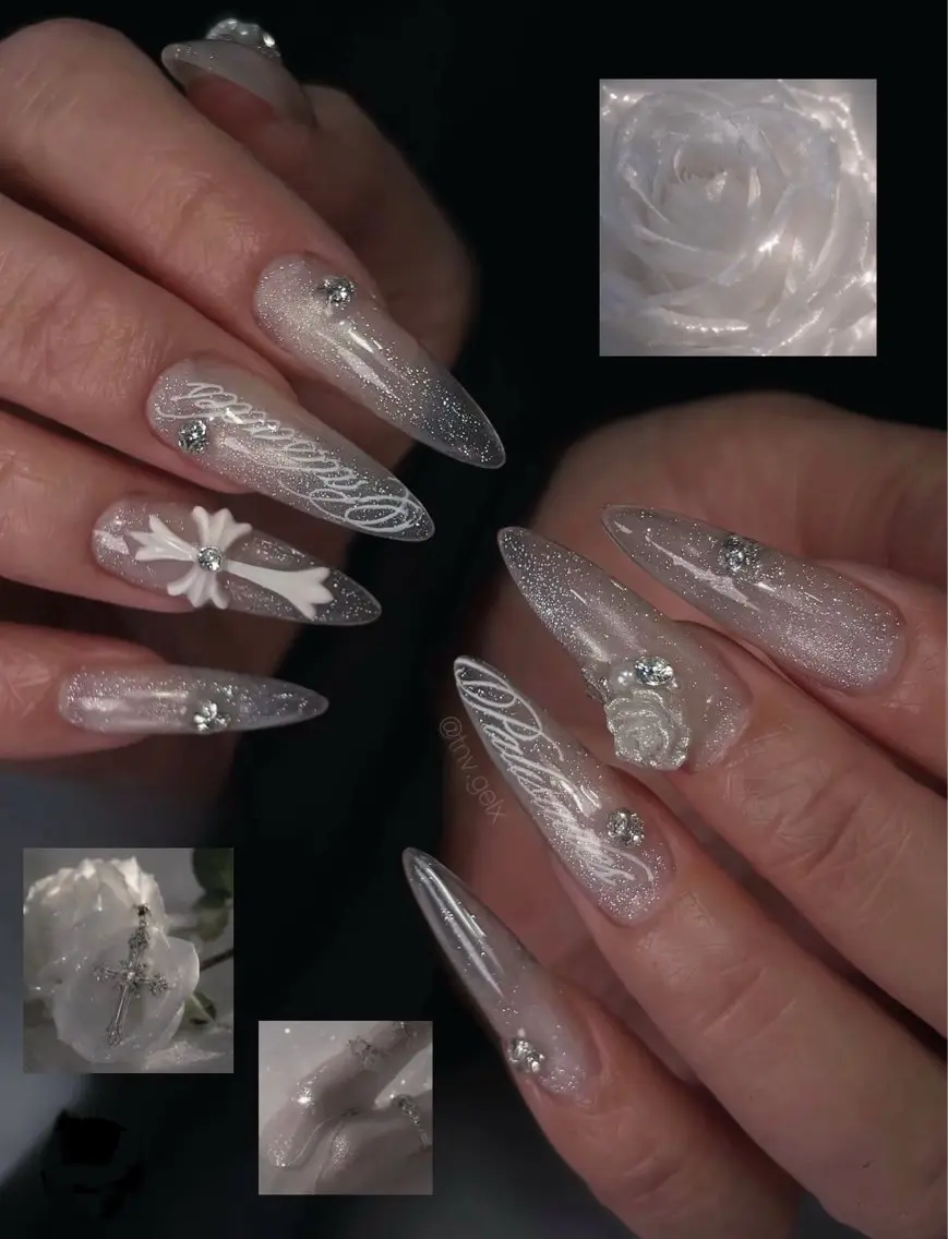 ネイル アートネイル ボルドー フレンチネイル ジェルネイル 氷ネイル・うるうるネイル ハンドネイル Julie NailSalonのネイルデザイン