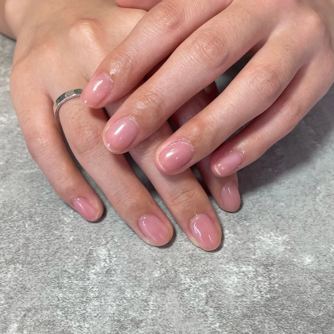 ネイル ワンカラーネイル ハンドネイル Sun Brown Mireiのネイルデザイン