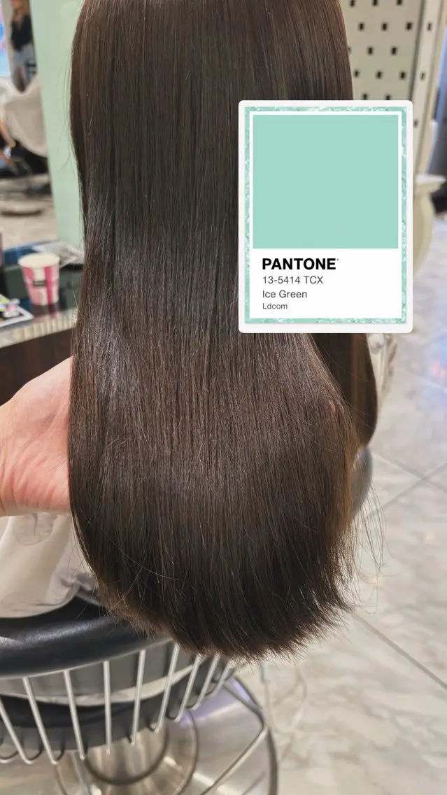 セミロング カラー ヘアカラー トリートメント 韓国っぽ水光肌カラー マンツーマン🫧なおのヘアスタイル