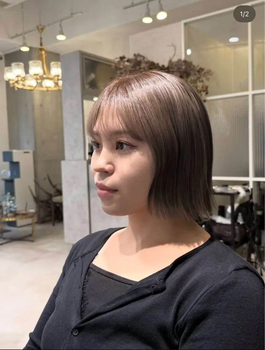 ショート カット ヘアカラー トリートメント 木村 心海☆明石のヘアスタイル