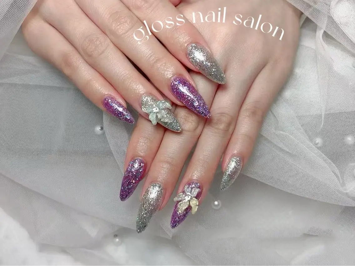 ネイル ハンドネイル ゆり🌷 gloss nailのネイルデザイン