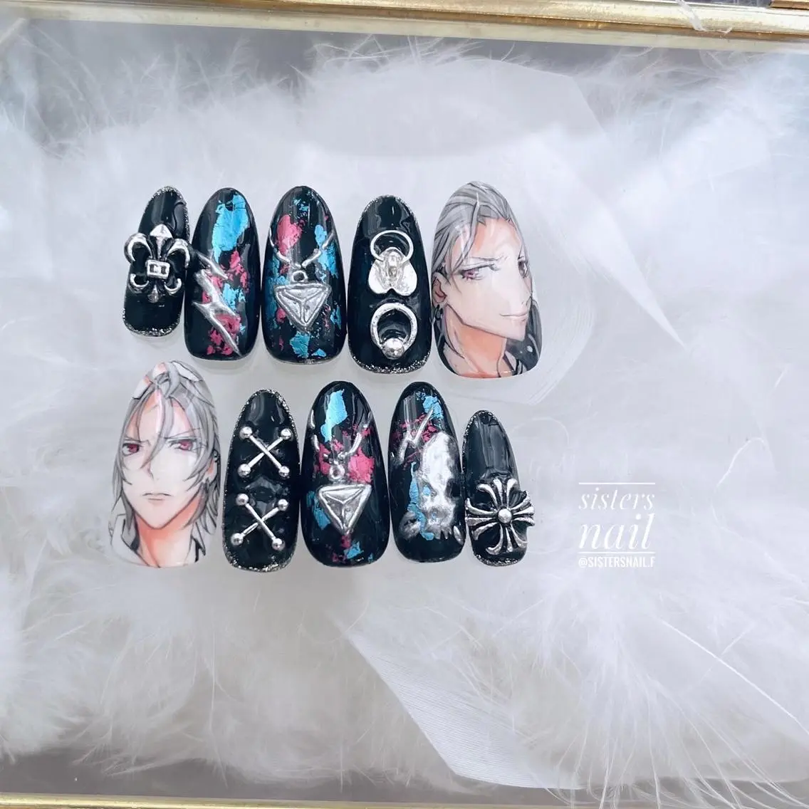 ネイル アートネイル ネイルチップ sisters nail.fのネイルデザイン