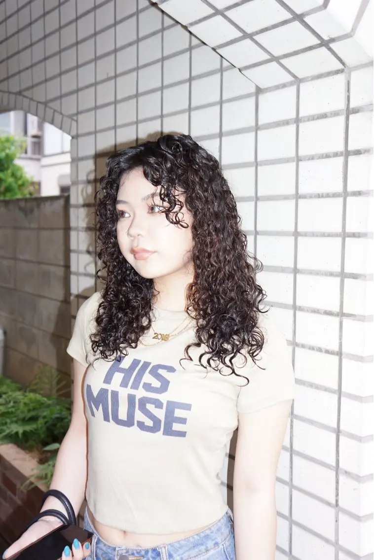セミロング パーマ 愛心manami HOPEのヘアスタイル