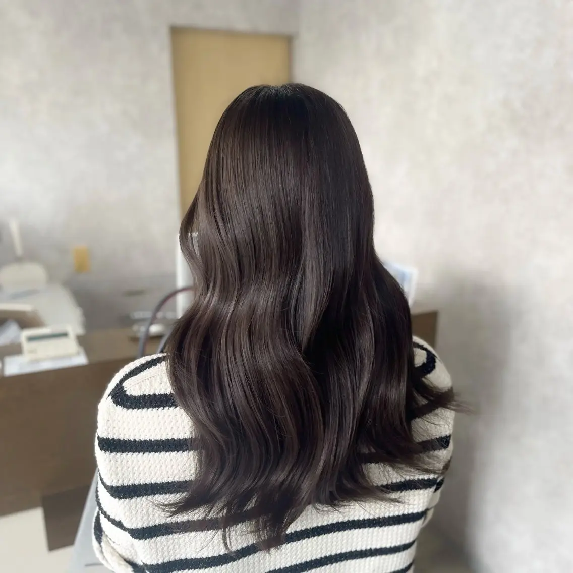 レディースカット+ワンカラー+ダメージケアトリートメント💙 ̖́-の写真