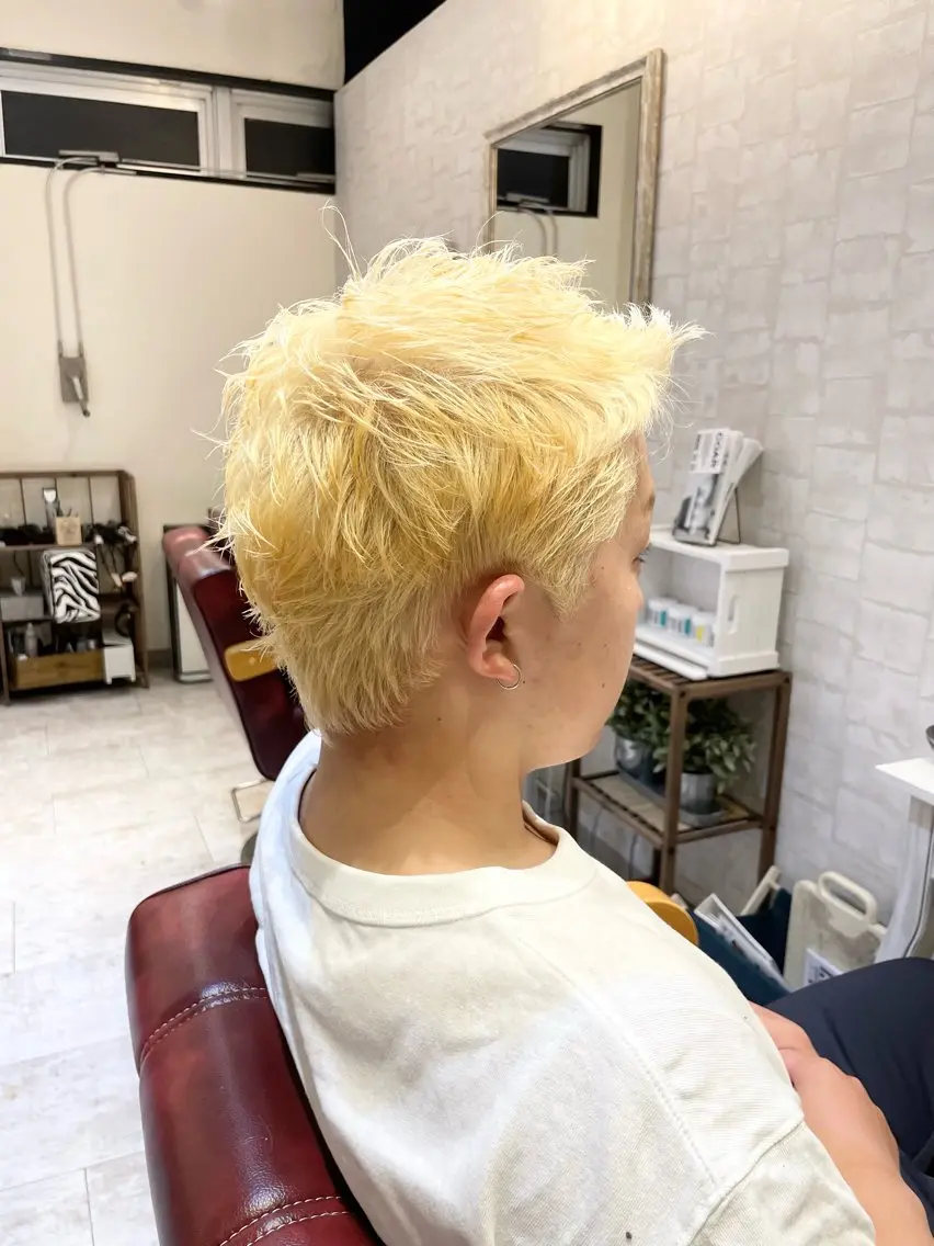 ショート カラー メンズ カット ヘアカラー ✨髪質改善✨ HIROTOのヘアスタイル