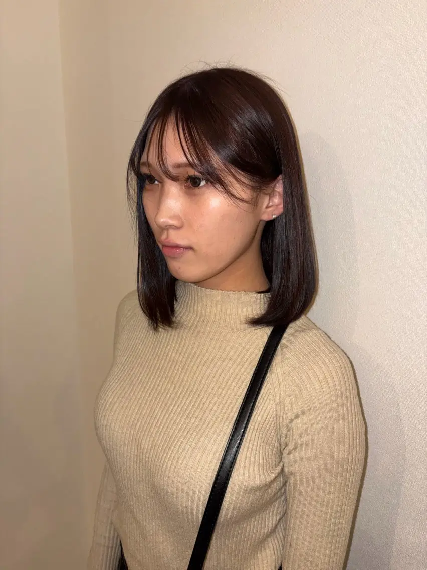 ミディアム ヘアカラー トリートメント 村松 音歩のヘアスタイル