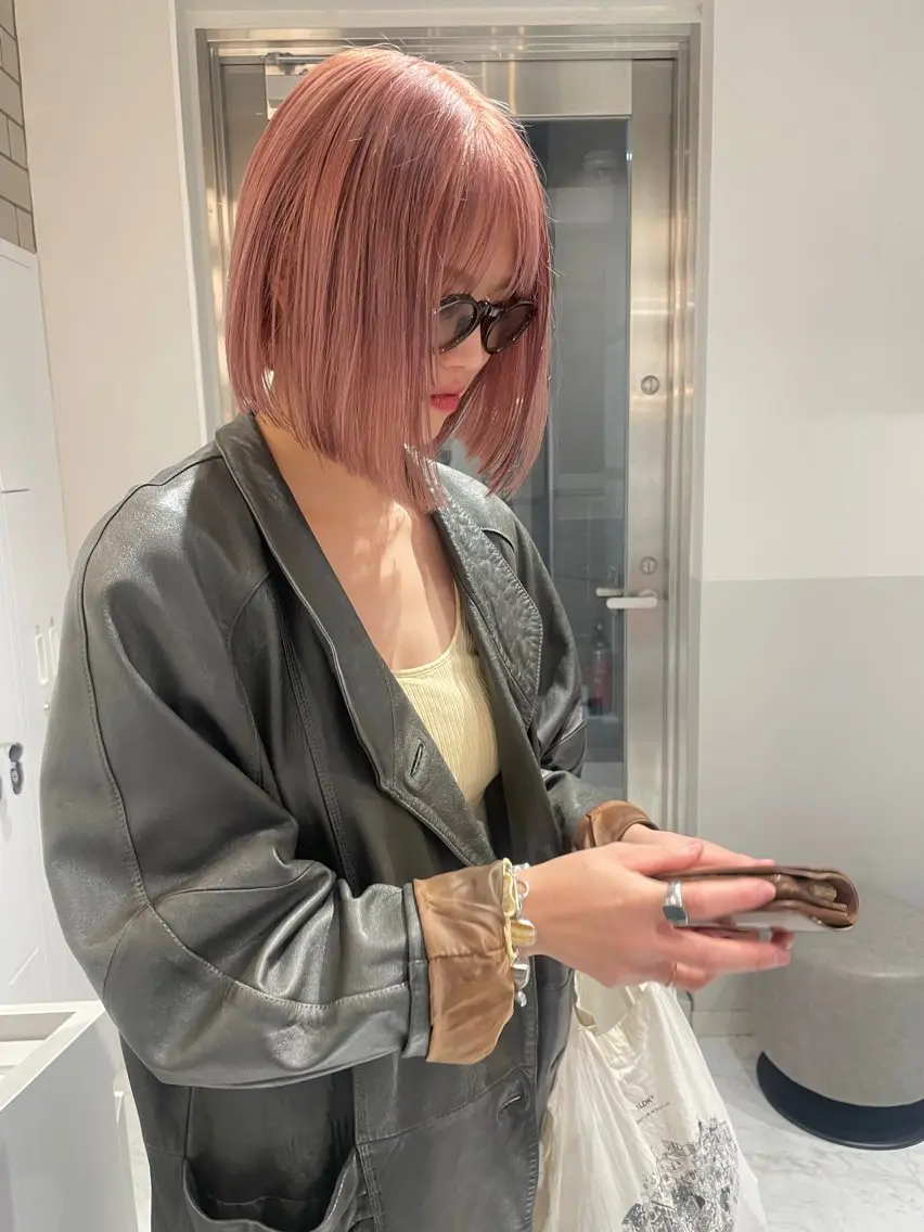 ショート カラー カット ヘアカラー satsuki 暖色・ブラウンカラーのヘアスタイル