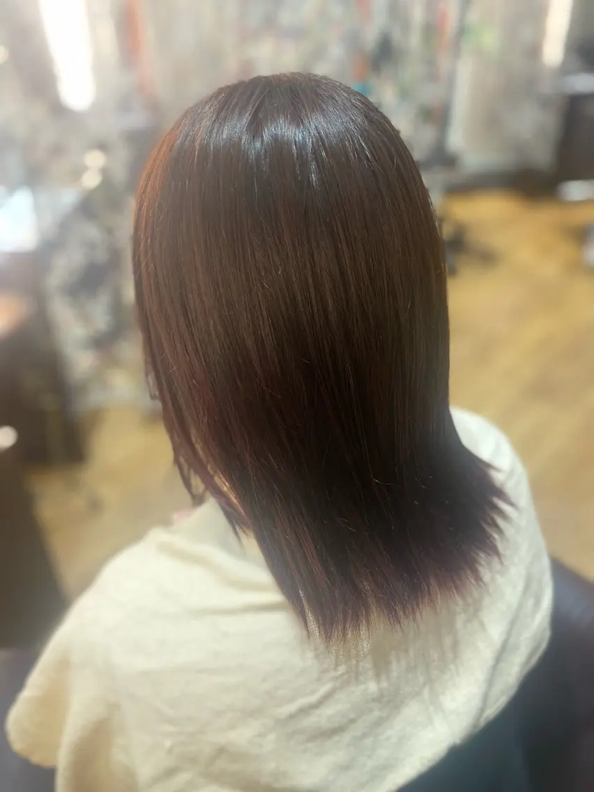 カラー ヘアカラー 津田 遥香のヘアスタイル