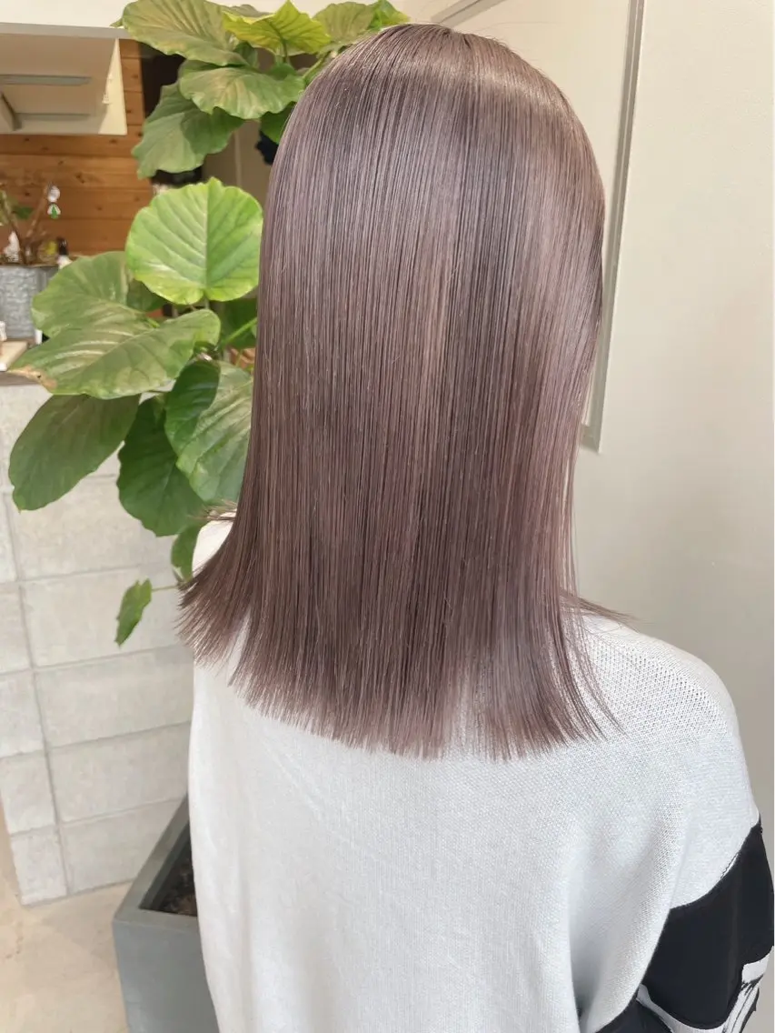 ミディアム カラー ヘアカラー カラー/ダブルカラー 椿こはなのヘアスタイル