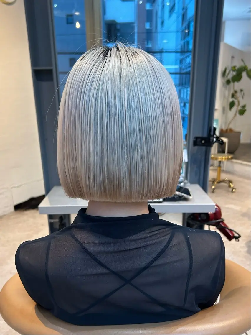 ショート 切りっぱなしボブ ボブ カット 💖モテ髪/髪質改善 🪞ARS 千夏🪞のヘアスタイル