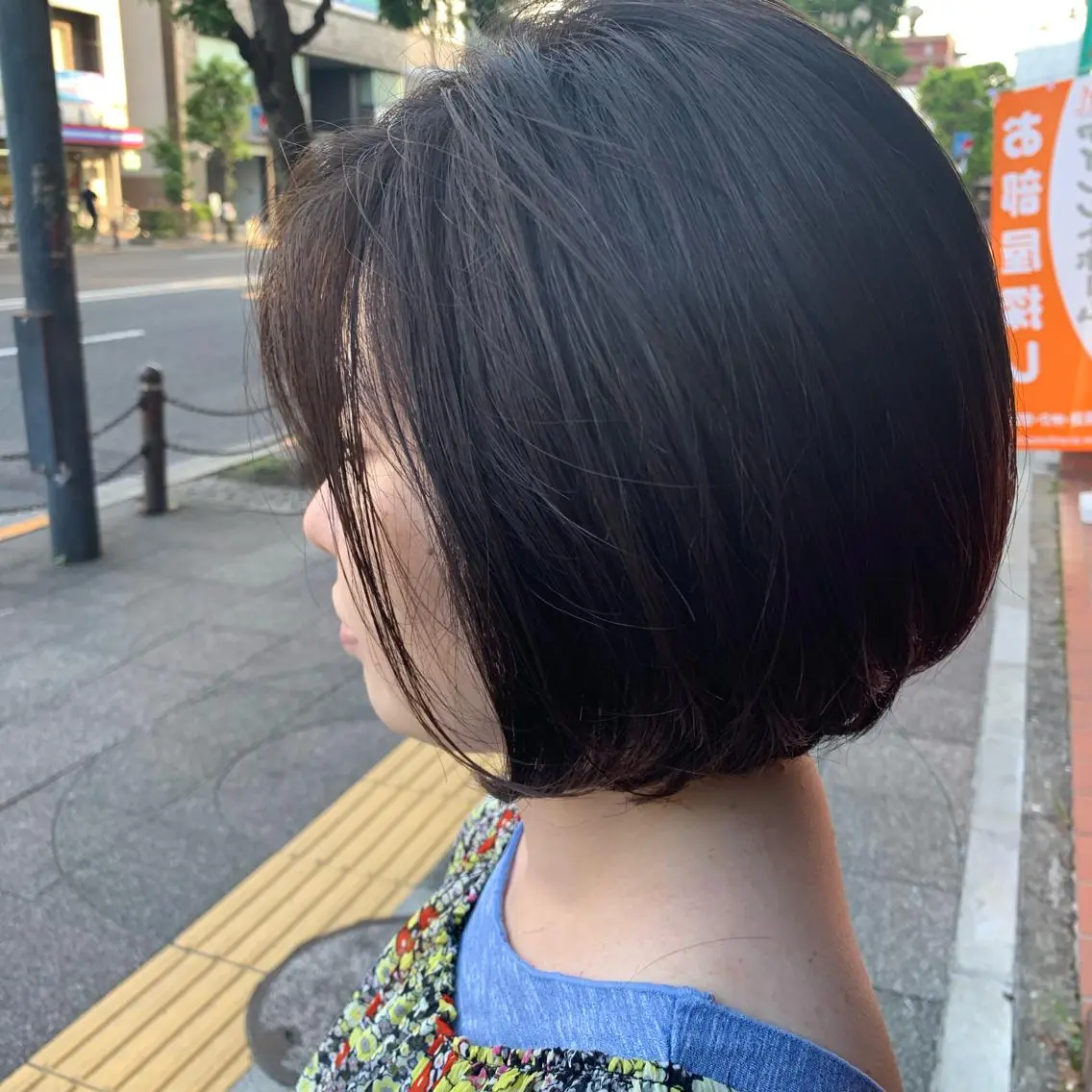 ショート カラー パーマ ボブ ショートヘア 🟤TAP🟤 木曳野　金沢店のヘアスタイル