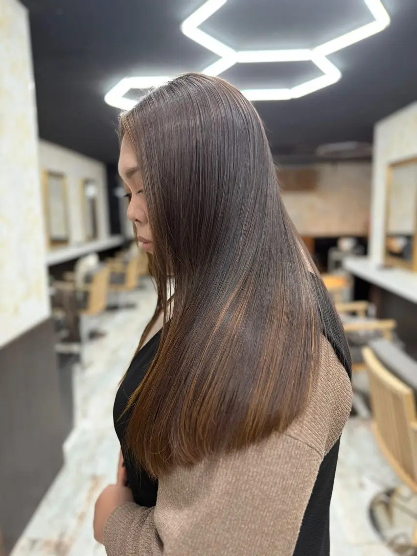 ロング 縮毛矯正 Rang柏 髪質改善No1のヘアスタイル