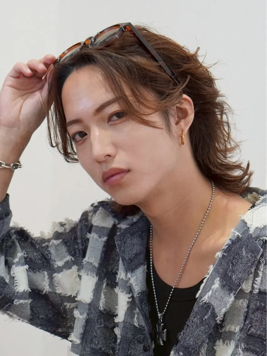 ミディアム パーマ メンズ特化美容師/ くまのヘアスタイル