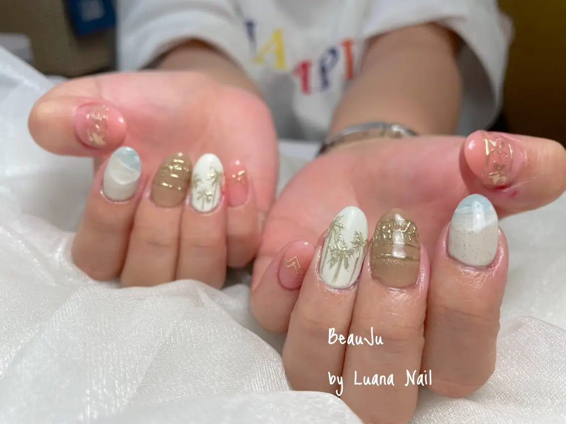 ネイル ミラーネイル ハンドネイル BeauJu by Luana Nailのネイルデザイン