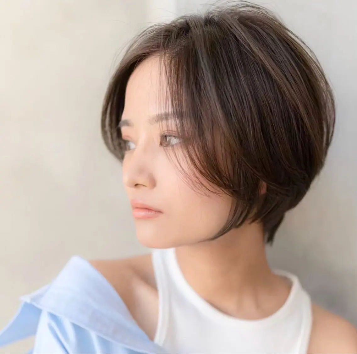 ショート カラー カット ヘアカラー 縮毛矯正 トリートメント 田中航平/渋谷ボブ/ レイヤーボブのヘアスタイル