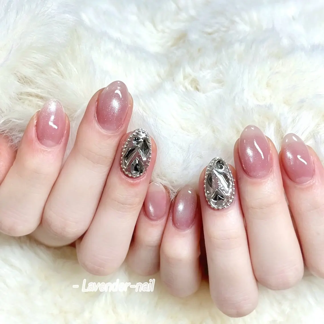 ネイル ハンドネイル Lavender nail·中島公園のネイルデザイン