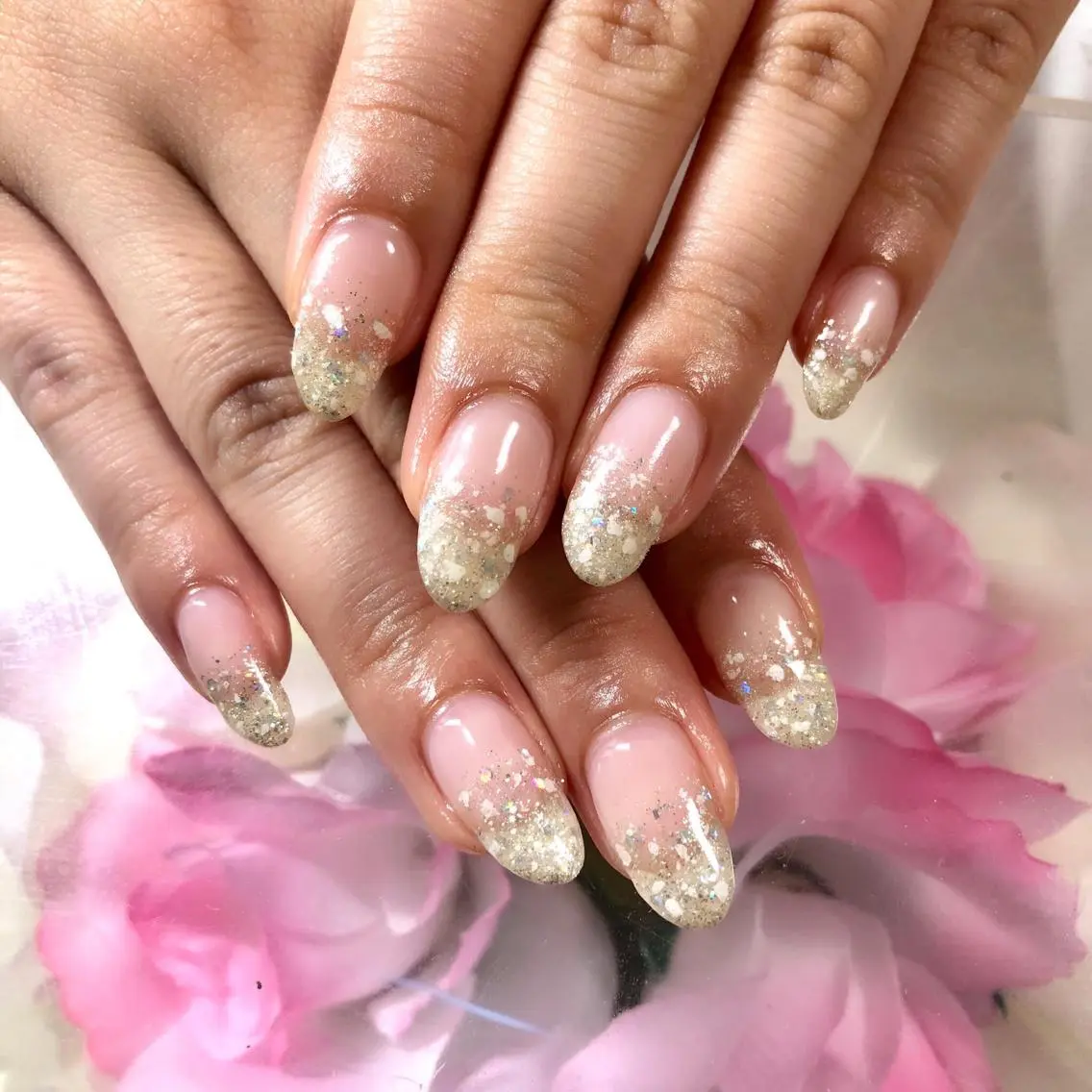 ネイル ラメ(グリッター) ラメグラデーション luana nailのネイルデザイン