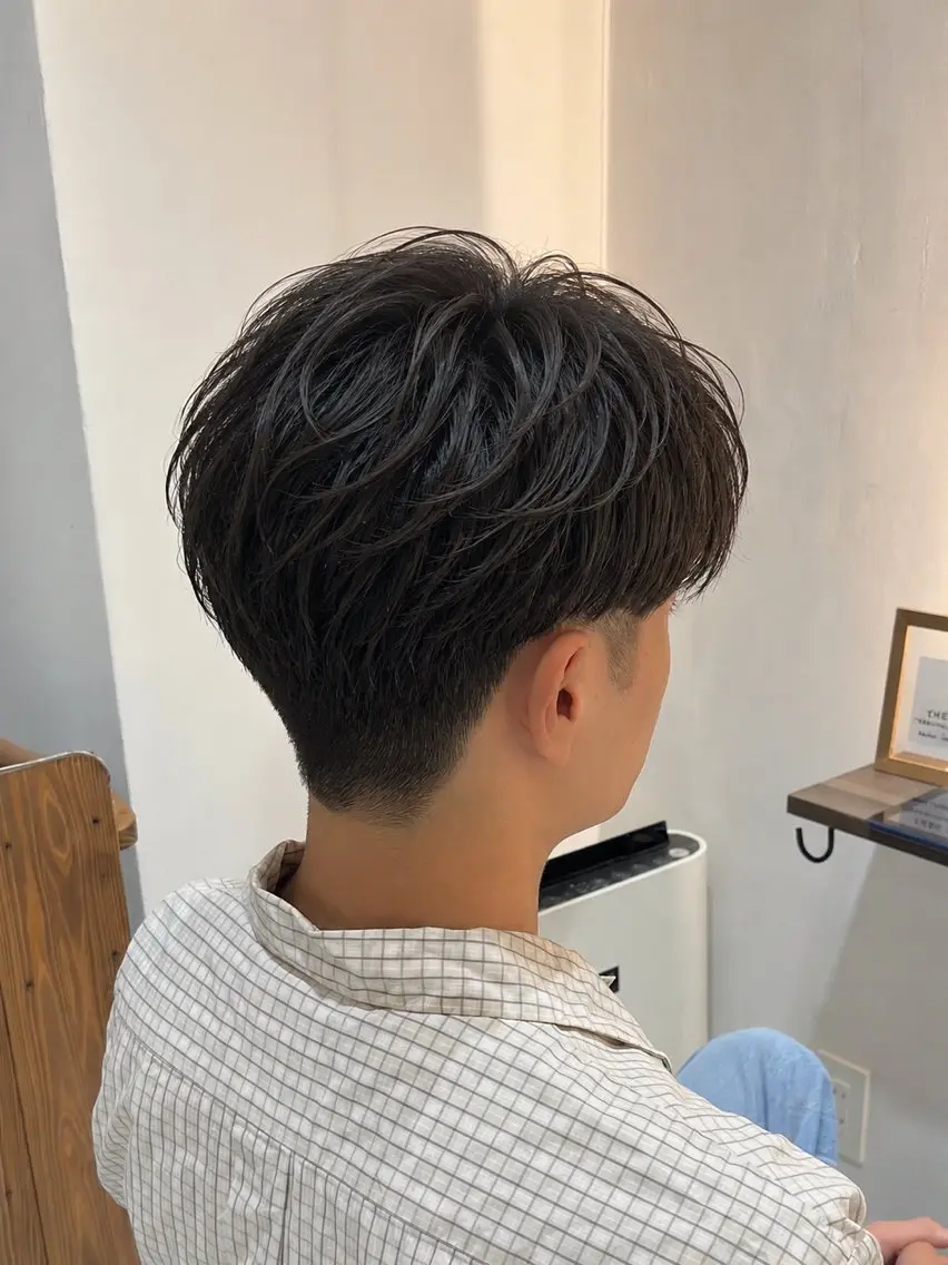 ショート メンズ カット パーマ 池谷 茉耶のヘアスタイル