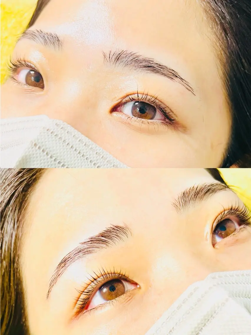 マツエク・マツパ 下まつげエクステ 一重×まつ毛パーマ マツパ eyelash presh yukaのマツエク・マツパデザイン