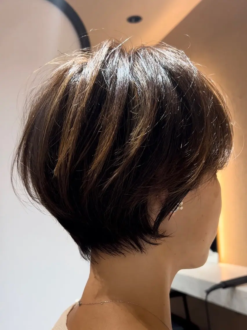 【ボブより短いショートヘア限定】似合わせカット×ダメージケアトリートメントの写真