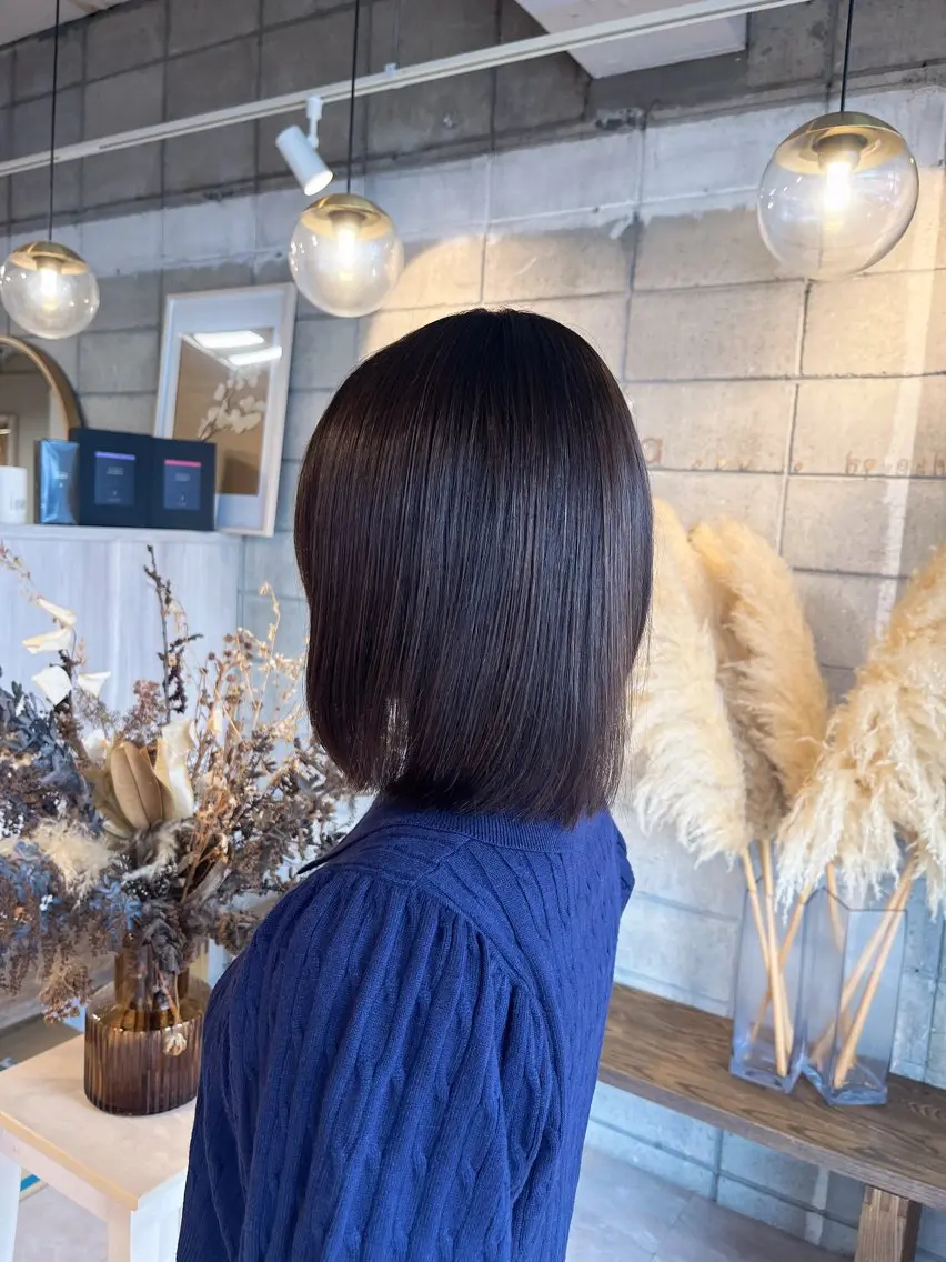 ミディアム 縮毛矯正 カット 縮毛矯正 トリートメント 椙山 沙南子のヘアスタイル