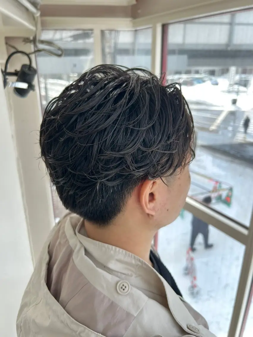 パーマ メンズ メンズパーマ ニュアンスパーマ カット パーマ トリートメント メンズパーマ/メンズ カット/たばたよしきのヘアスタイル