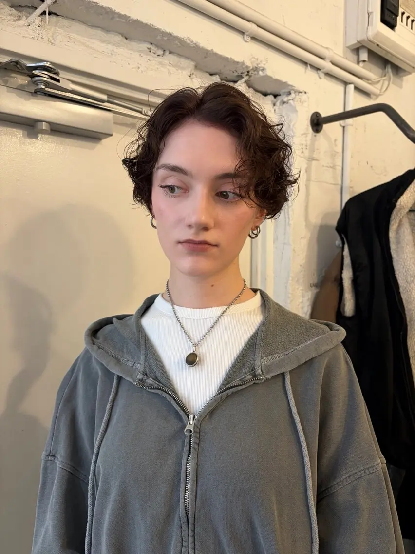 ショート カラー パーマ ショートヘア カット ヘアカラー パーマ トリートメント *UNU* RICOのヘアスタイル